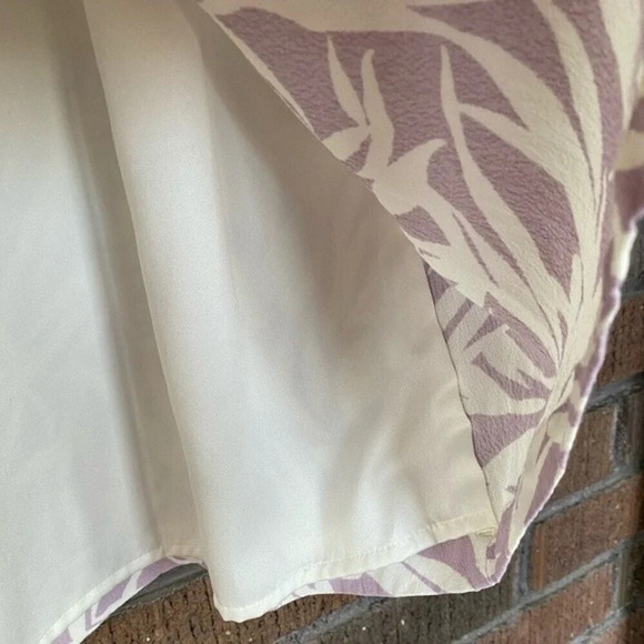 Boden, Beaded V-Neck Leaf Print Blouse - Picture 7 of 9